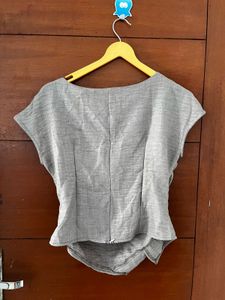 Savana Formal Beige Ruched Top