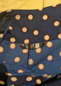 Navy Polka Dot High-Waisted Shorts