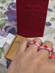 Cute Beaded Rings Set