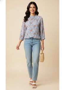 Polka Dot Boho Tunic Top