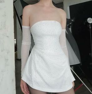Sparkling Strapless Mini Dress