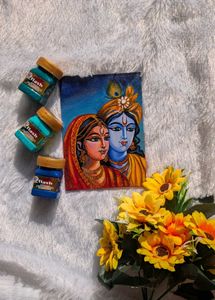 Handmade Radha Krishna Painting
