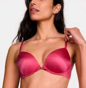 Satin Pink Push-up Bra