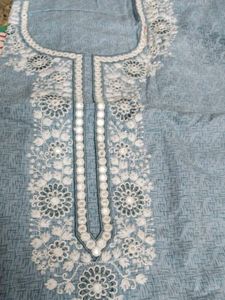 Pure Cotton Embroidered Dress Material