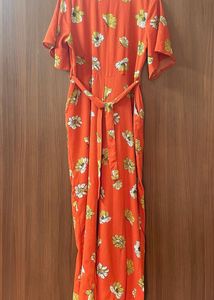 Vibrant Floral Print Jumpsuit