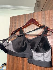 Grey Imported Crossback Sports Bra🩶