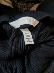 H&amp;M ribbed Black Flare Pants