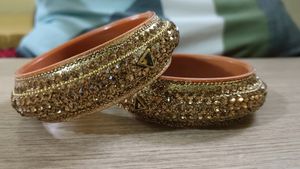 Two Piece Golden Kada Set