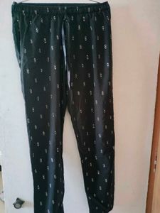 Comfy Black Printed Pajama Set