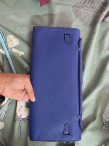 Hermes long wallet Epsom leather with gold toned h