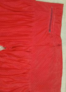 Red Patiala salvar with Pocket