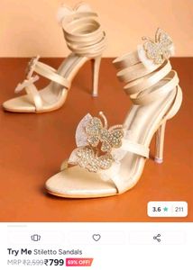 N. Sparkling Butterfly Ankle Strap Heels