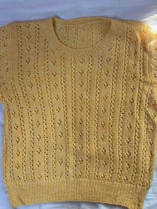 Yellow Knit Top