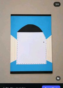 Abstract Blue &amp; Black Wall Art