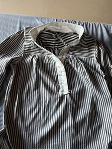 Striped V-Neck Mini Dress