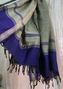 Beautiful Purple Zari Border Dupatta