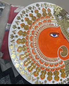 Beautiful Ganesha Lippan Artwork❤️🧿❤️