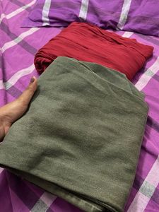 Olive Green Wide Leg Jeans