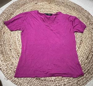 Vibrant Pink Short Sleeve Tee