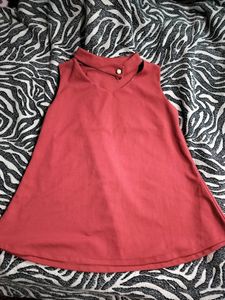 Vestry Rust Peplum Top
