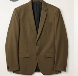 Men's Khaki two piece suit.