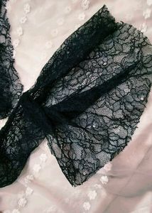 Sheer Lace Bell Sleeve zara Top