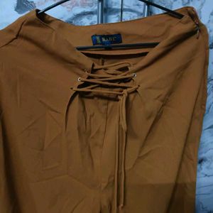 Stylish Mustard🅰️ Wide Leg Pants