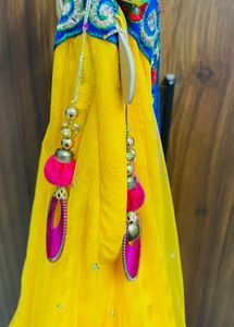 Gorgeous Blue and Yellow Lehenga – Lightly Used