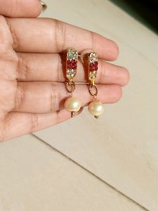Pink AD Stones Embedded Necklace Set