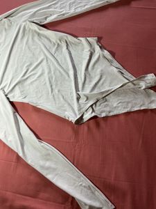 ZARA Long Sleeve Mock Neck bodysuit