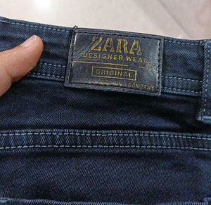 Dark Wash Split Hem Wide Leg Jeans