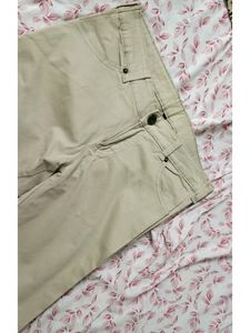 Off White Formal Pant For Ladies