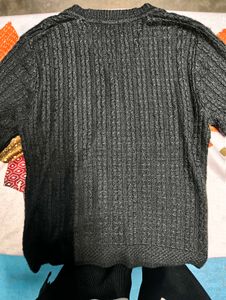 Classic Black Cable Knit Cardigan