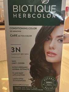 Biotique Herbcolor - Darkest Brown ( New )