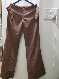Brown Wide Leg Trousers