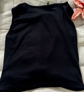 Tokyo talkies black fitted top