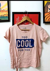 Peach Colour Trendy Top For Women