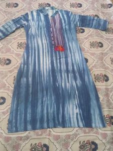 Stylish Blue Tie-Dye Kurta