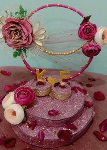 Floral Ring Holder/engagement Plate