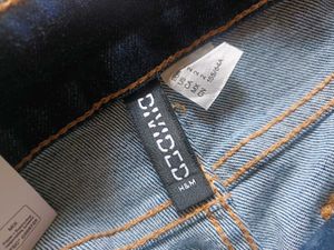Flared Blue Denim Jeans