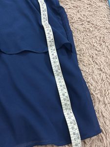 Navy Blue Layered Sleeveless Top