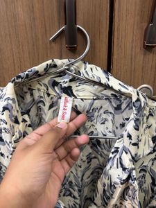 Stylish Printed Twist Front Blouse