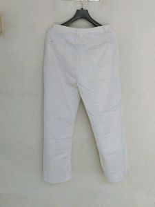 Classic White Straight Leg Jeans