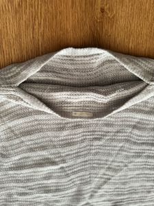 Women's Grey Boat Neck Knit Sweater