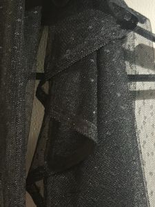 Scarf sheer Black