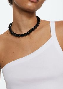 Mango White One-Shoulder Top