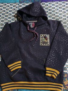 Men's Navy Hooded Sweatshirt