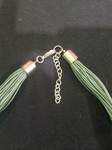 Beautiful Leather Stone Necklace