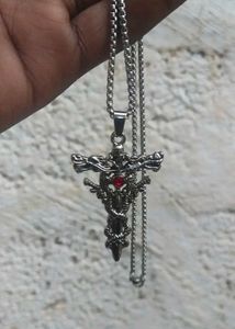 Gothic Cross Pendant Necklace