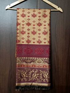 Elegant Red and Gold shawl